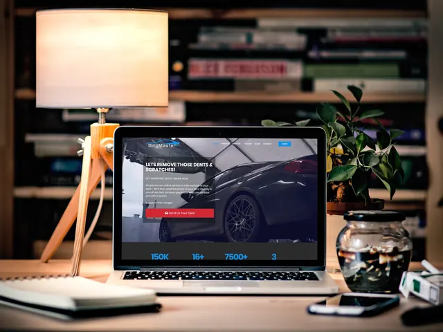 The DingMaster website on a computer and a phone