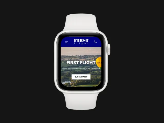 The First Flight website on a computer and a phone
